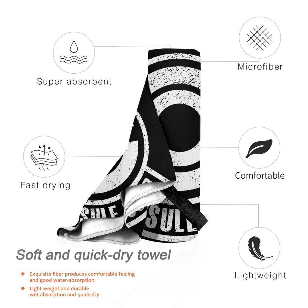 Capsule Corp Beach Towel Soft Microfiber Quick Dry Absorbent Quick Towels For Bath