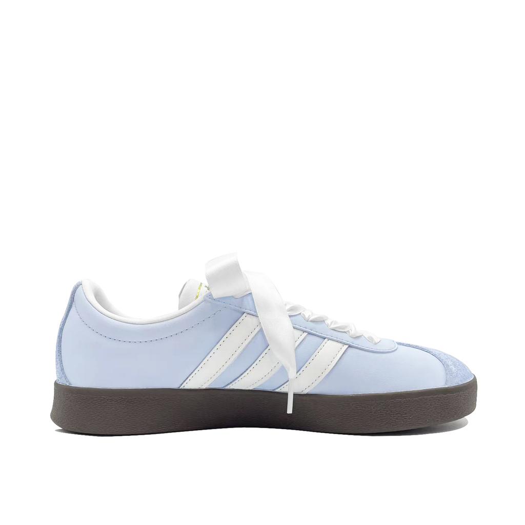 Adidas Neo VL COURT 2.0 Moonlight BlueTrack Leather Coverage Balance Low top Skateboard Shoes Unisex Blue White ID6015(Team1118-)