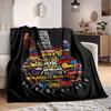 1 шт. Фланелевое одеяло Kiss Band Guitar [Уютное плед-покрывало] Для дивана, кровати, путешествий, кемпинга, гостиной, офиса, дивана, кресла и кровати