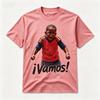 Vintage T-Shirt Soccer Kid Portrait Graphic 2026 New Unisex Tee Spanish Slogan Print Gift for Him Football Fan Casual Top