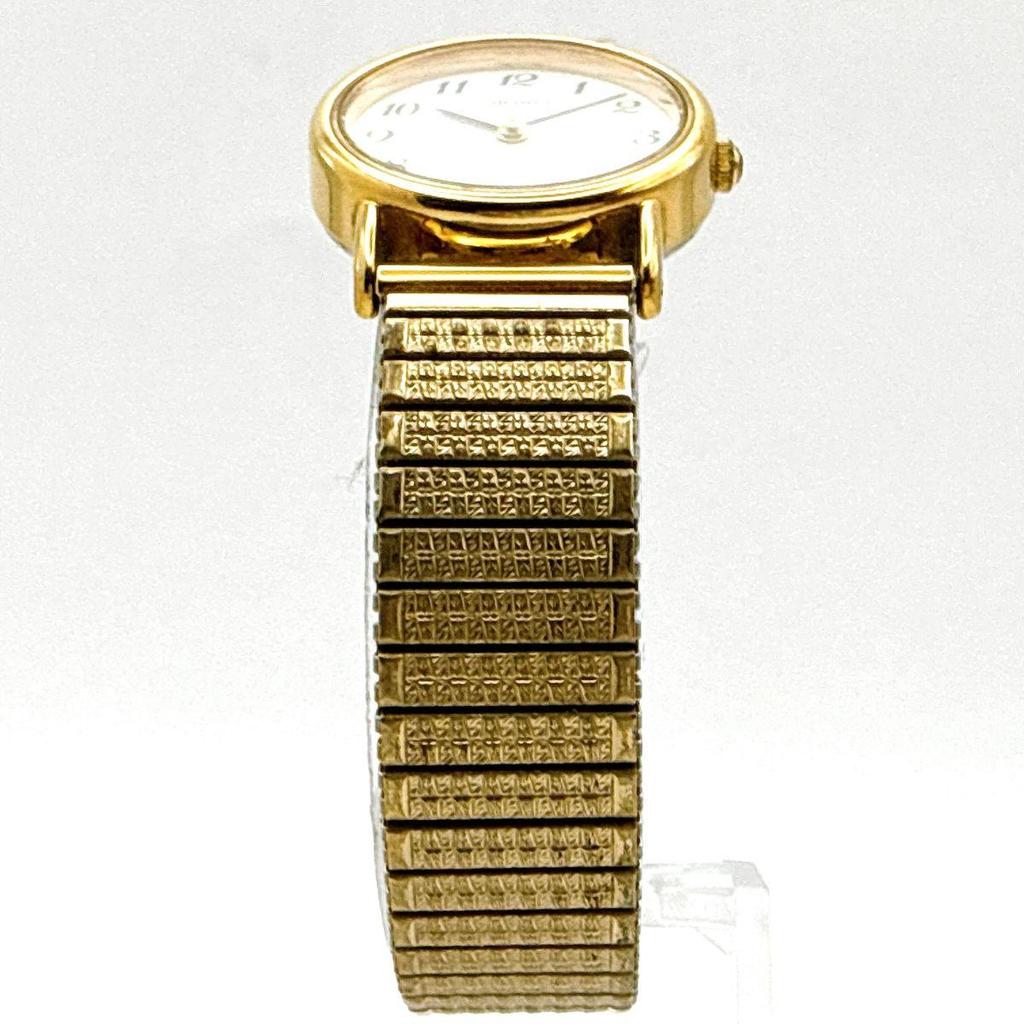 Б/У C143 [Винтаж, Батарея заменена] SEIKO Золотистый Цвет Круглый Корпус Цифры Бреге Женские Часы