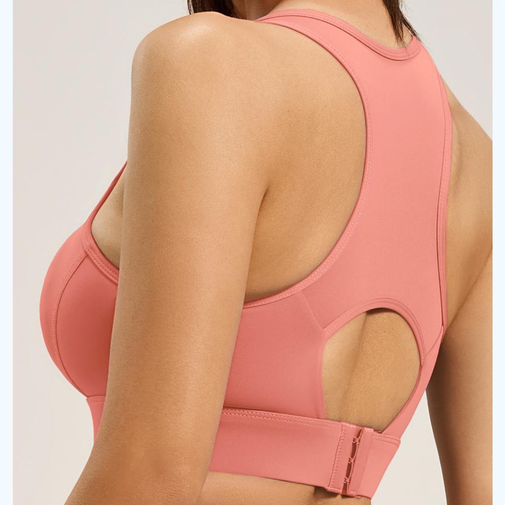 Спортивный бюстгальтер с застежкой-борцовкой для женщин, высокопрочный, противоударный, для фитнеса, йоги, спорта