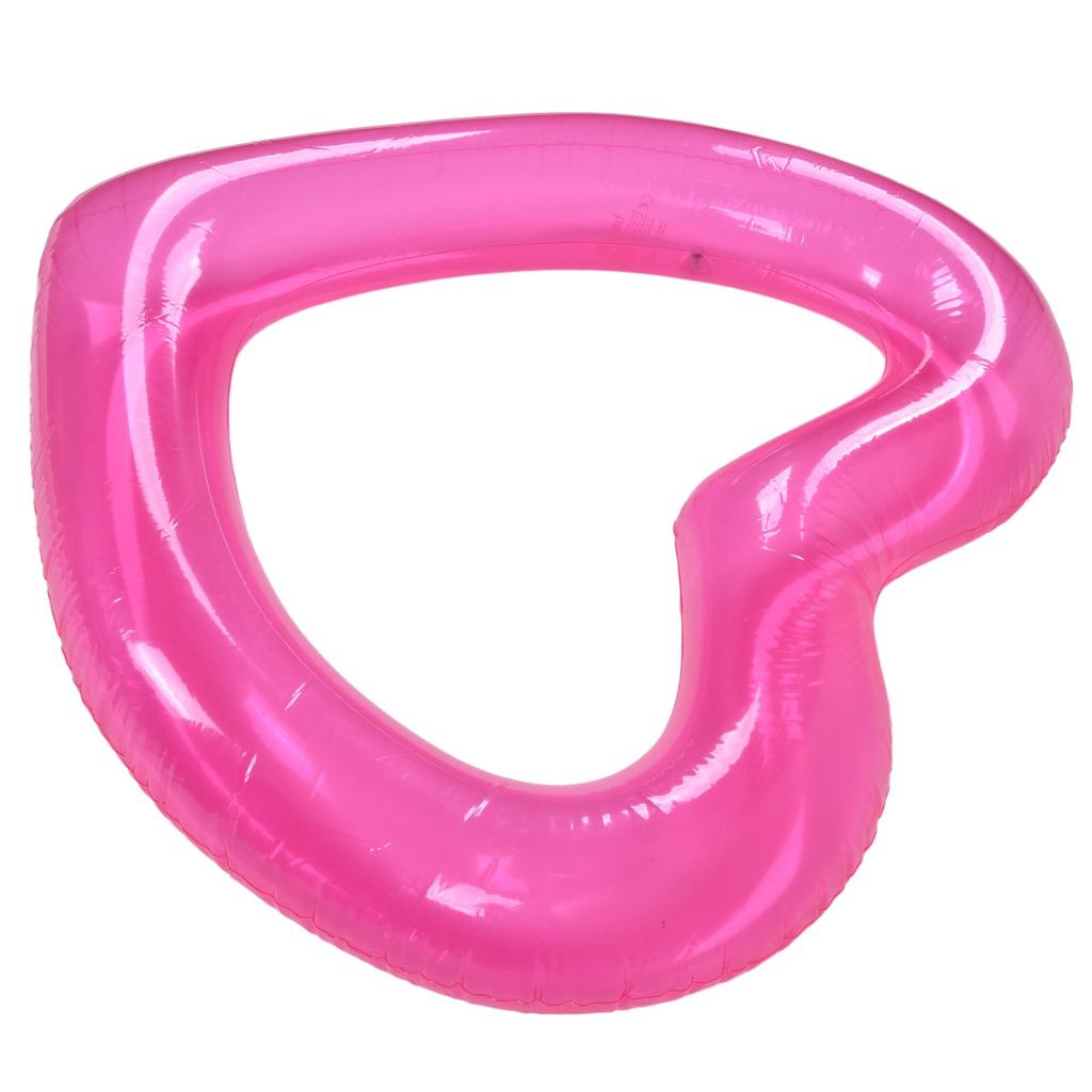 Плавающий поплавок в форме сердца для бассейна из ПВХ, приятный для кожи, легкий, розовый, романтический стиль, для плавания