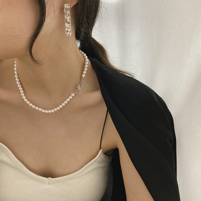 IBAE Symbol Pearl Necklace 6mm