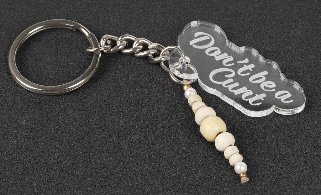 Inkdotpot Funny Keychain Don T Be A ** Acrylic Engraved Keychain Funny Adult Sarcastic Novelty