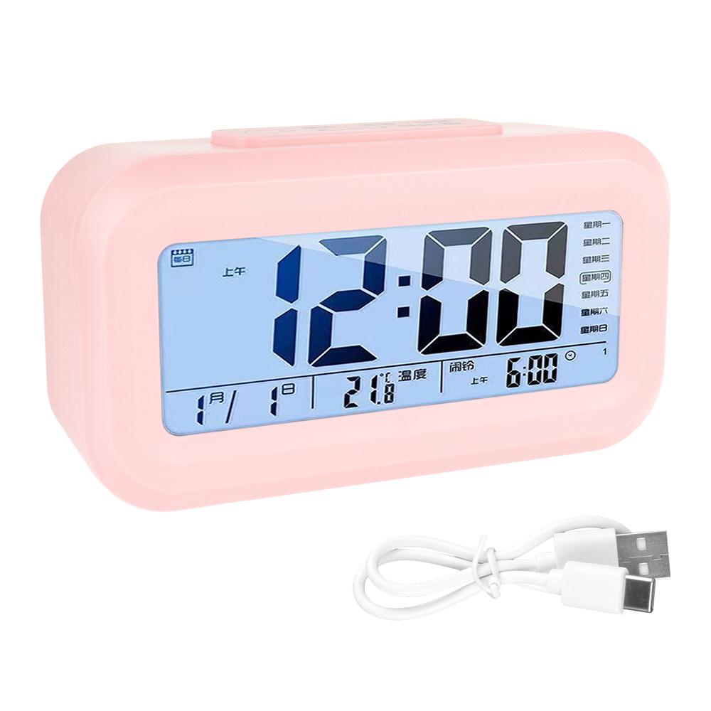 Светодиодные цифровые настольные часы цифровой будильник для офиса простые часы для дома спальни настольные мини электронные часы
