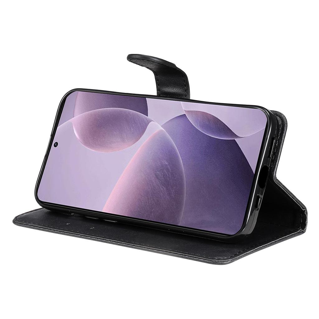 For Xiaomi Redmi K70 5G/K70 Pro 5G/Poco F6 Pro 5G Case Solid Color Leather Mobile Cover Wallet Stand with Strap