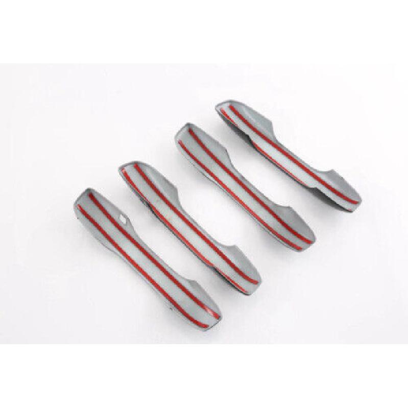 Glossy Black Cover Trim 4PCS Up Side Door Handle For Honda Civic 11th -