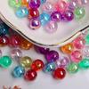 Candy Color 160-1000Pcs DIY Jewelry Making 4/6/8mm Round Fashion Acrylic AB Color Pendant Necklace Bracelet Loose Beads Craft Accessories