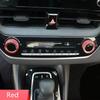 Dashboard Console Air Condition Knob Red Trim 2pc For Toyota Corolla -2025