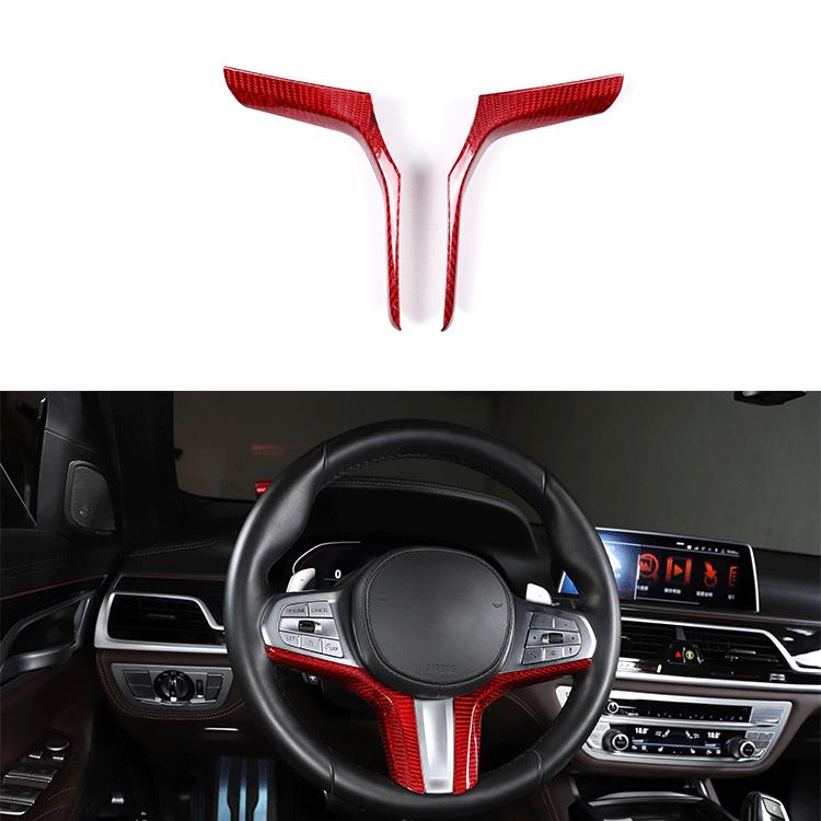 Наклейка на руль автомобиля из углеродного волокна подходит для BMW 3 серии X3 X4 X5 X6 X7 M5 G01 G02 G05 G07 M3 G80 G81 M4 G82