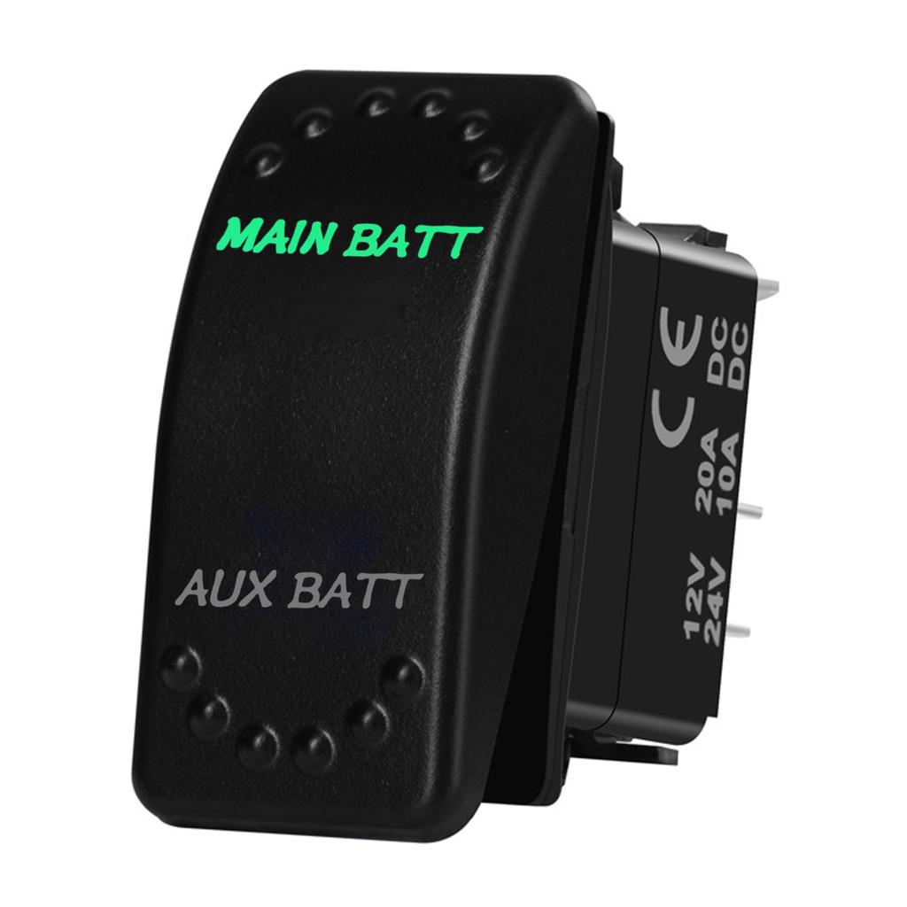 12V 20A Boat Car Rocker Switch ON OFF / ON OFF ON Toggle Switch Green Led Bar Anchor Flood Light for ARB CARLING NARVA 4x4 Truck Battery Switches5