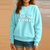 Crewneck Sweatshirt For Women Fall Graphic Sweatshirts Vacation Long Sleeve Drop Shoulder Pullover