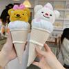 Cartoon Cute Butter Bear Ice Cream Doll Cone Pillow Ice Cream Plush Toy Children's Gift Doll