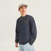 Li Ning Sports Life Collection Crew Neck Letter Fleece Lined Long Sleeved Sweatshirt Unisex AWDVF71-6
