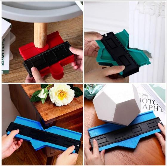 5/10 дюймов Многофункциональный контурный калибр для плитки, ламината, формирования кромок, измерительная линейка из АБС-пластика, Дубликатор контурного калибра