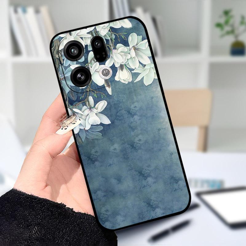 Чехол для OPPO Find X9 X9Pro, мягкий силикон, черный ТПУ, защитная задняя крышка для телефона OPPO FindX9 X 9Pro, ударопрочный бампер