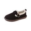 Winter Women Shoes Casual Flat Shoes Moccasins Soft Loafers Women Fashion Comfort Warm Plush Slip On Female Cotton Shoes