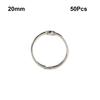 50 шт., металлические переплетные кольца, альбомы, обручи для книг с отрывными листами для домашнего блокнота, карты, скрапбукинга, офисного переплета