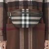 Burberry Сумка-кроссбоди на грудь из экологичного холста с темной клеткой Мужские сумки Темно-орехово-коричневый 80365591