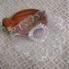 1PC Embroidery Lace Pattern Lace Piece - White Translucent Beautiful Dress Embroidered Cutout Design Piece Sewing Accessories