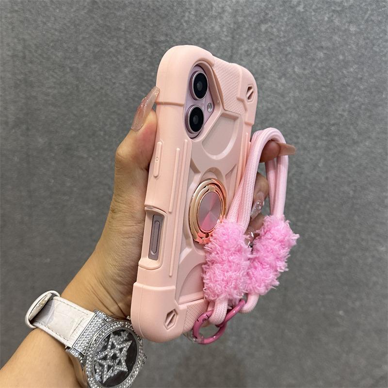 Чехол-держатель 3 в 1 повышенной прочности для iPhone 16 17 15 14 13 12 11 Pro Max Plus Air Противоударный с ремешком-цепочкой