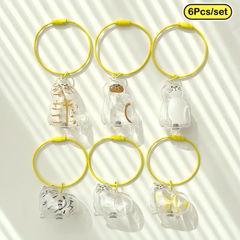 Cartoon Cat Hair Memorial Keepsake Capsule Cute Pet'S Fur Storage Box Keychain Diy Bag Pendant Pet Souvenirs Gifts