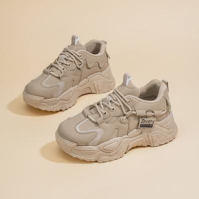 Новые папины кроссовки женские весенние студенческие универсальные спортивные кроссовки женские повседневные на толстой подошве увеличивающие рост женская обувь