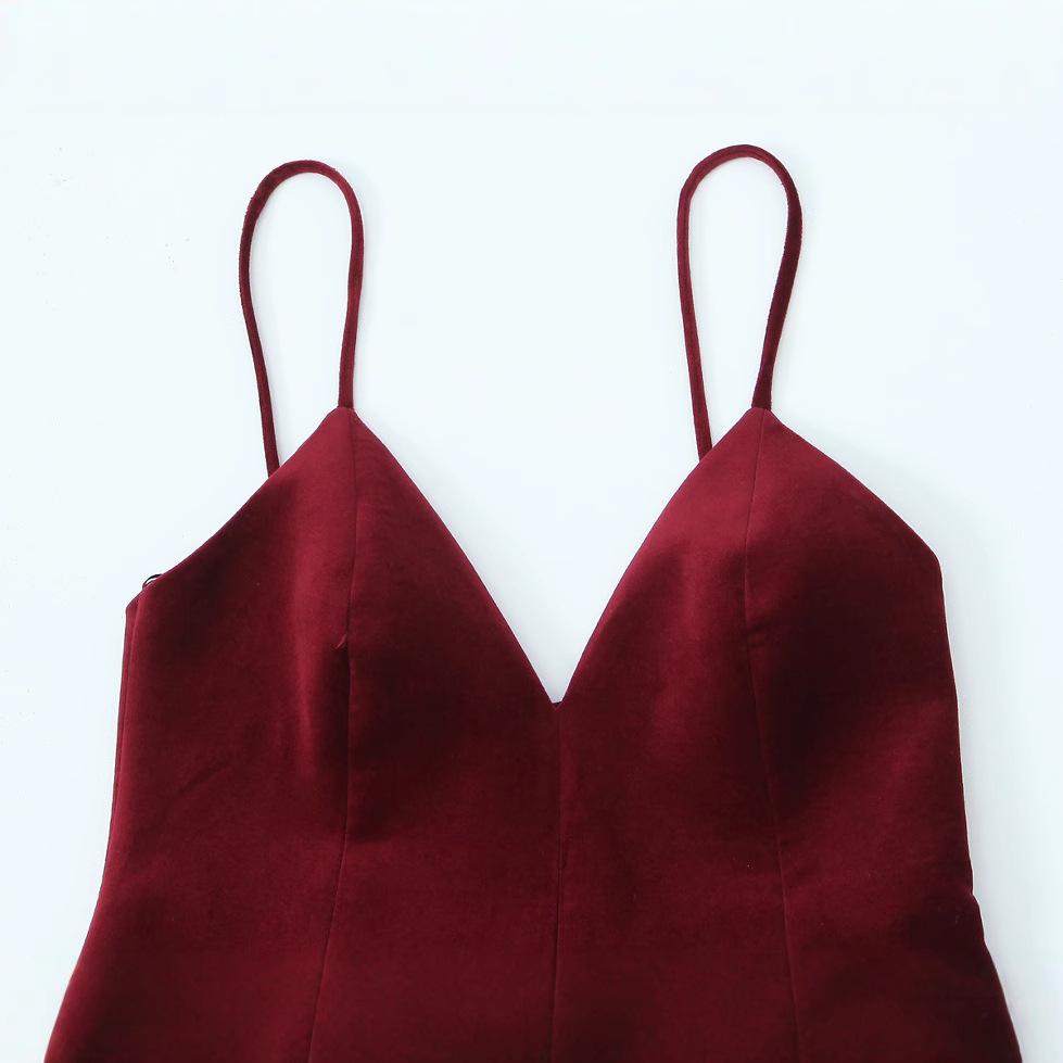 Autumn 2024 Women's European & American Style Velour Dress