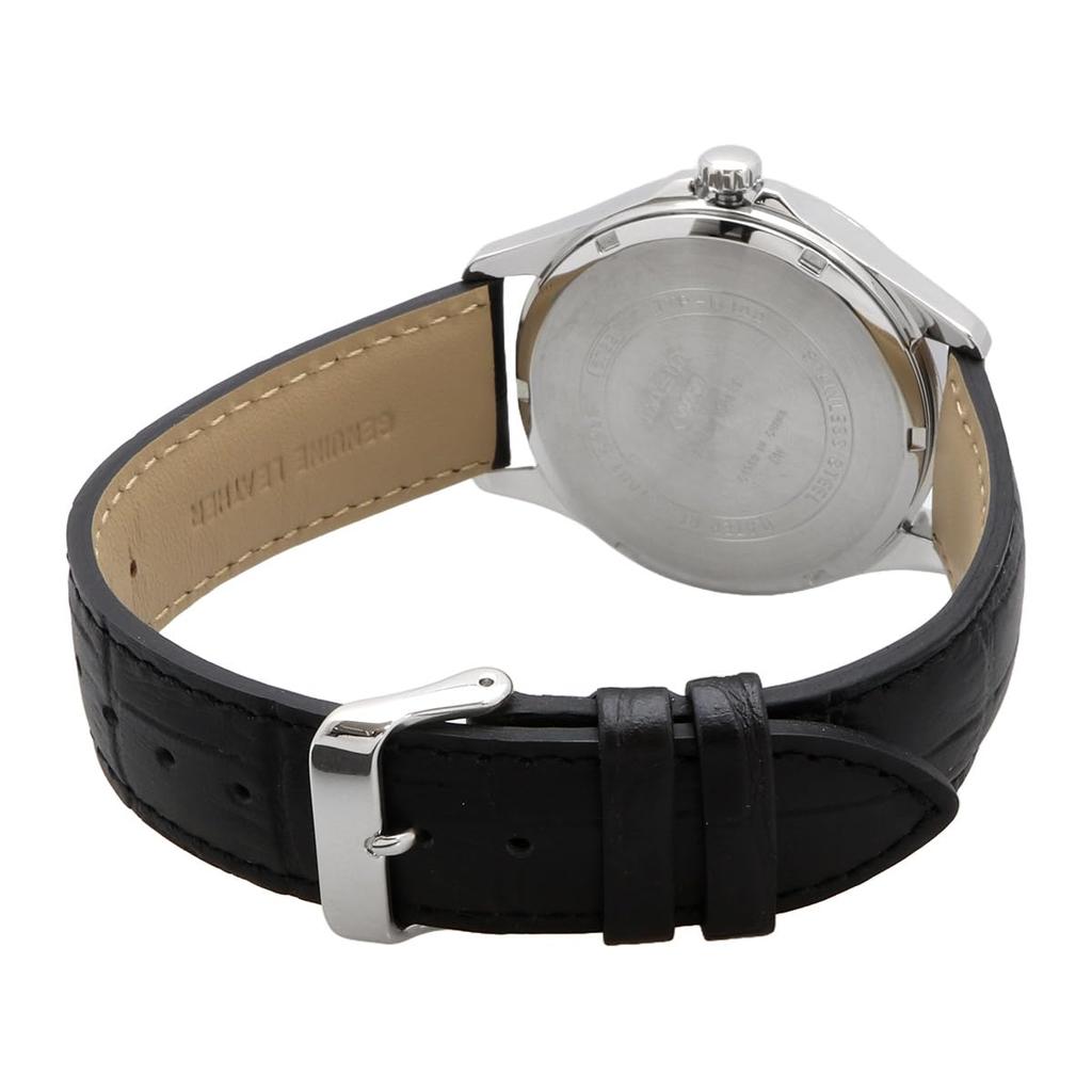 Casio Standard Moon Phase Analog Watch Round Face Leather Band Black Overseas Model [Casio] Men's MTP-M100L-1AV [Item]