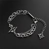 New Versatile Niche Design High-end Hip-hop Dark Cross Bracelet