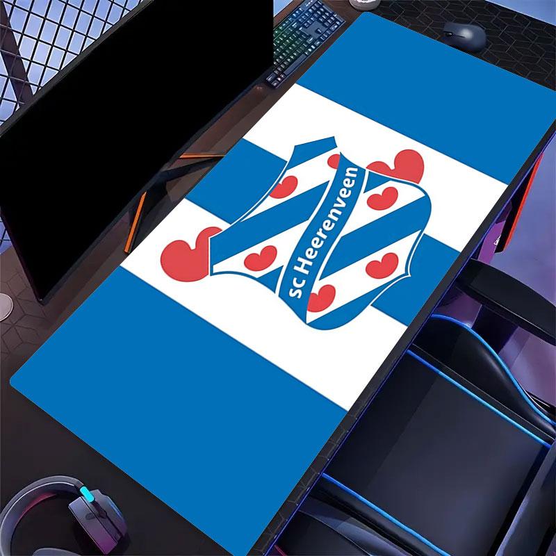 SC Heerenveen Mouse Pad, Large Gaming Desk Mat, Non-slip XXL Mousepad for Laptop & Tablet, Mini PC Playmat with Stitched Edges