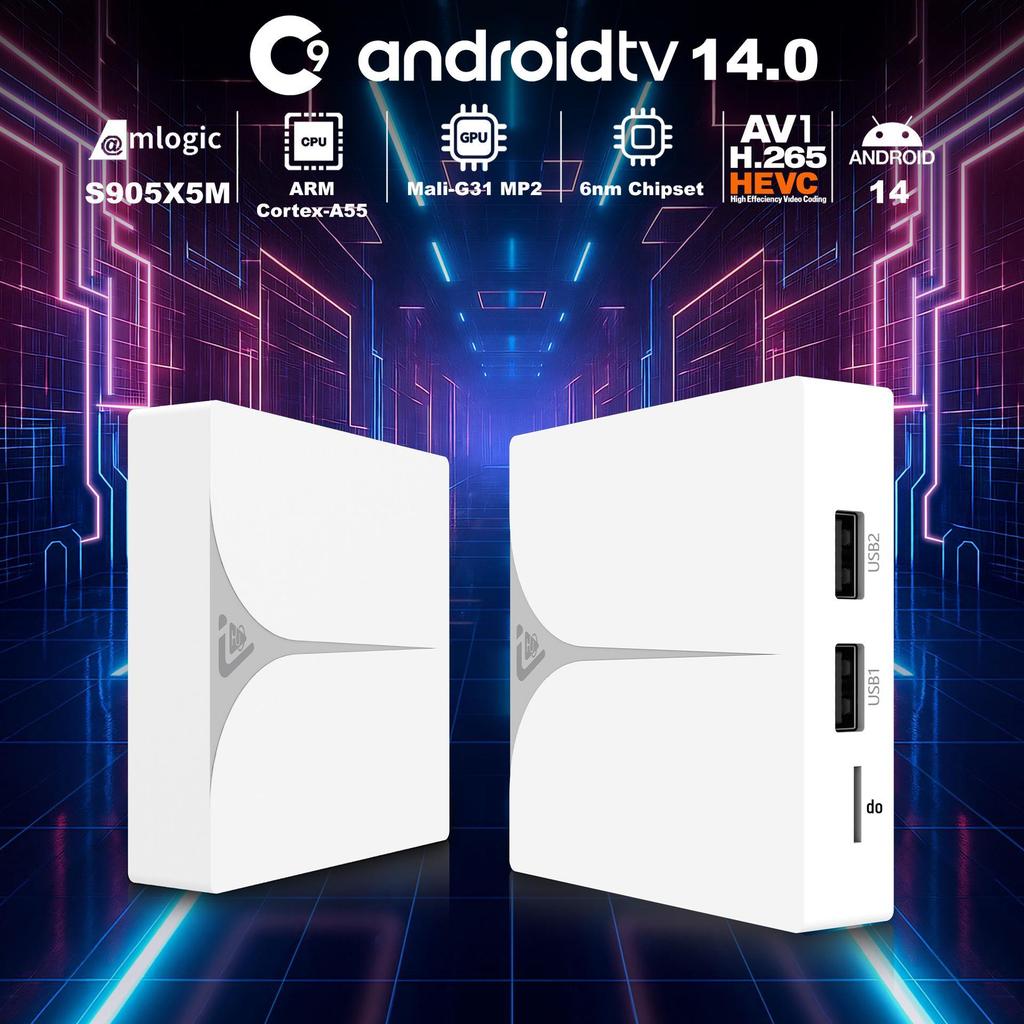 Android TV Box C9 S905X5M с Gigabit Ethernet