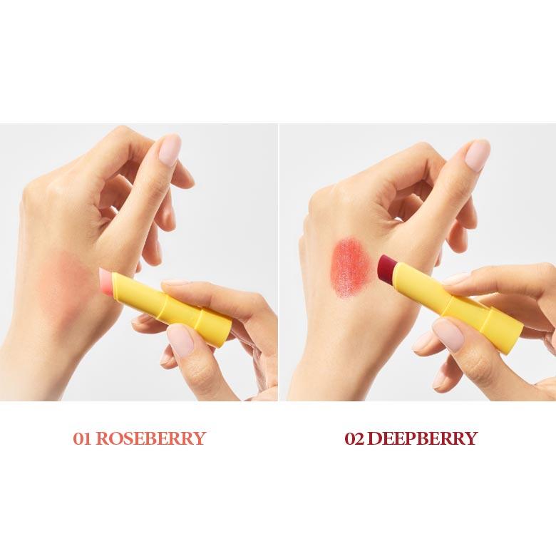 FRUITSKIN Веганское цветное масло для губ 3,2 г