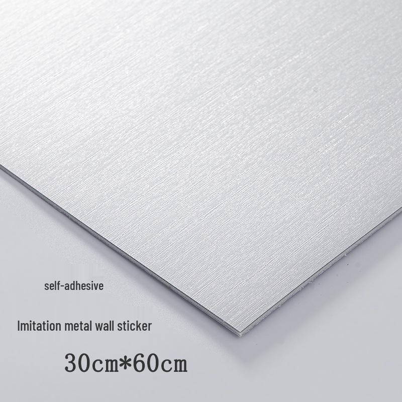 Imitation Metal Waterproof Self-Adhesive Wall Panel - Wall Decoration & Moisture-Proof Sticker for Shop Renovation