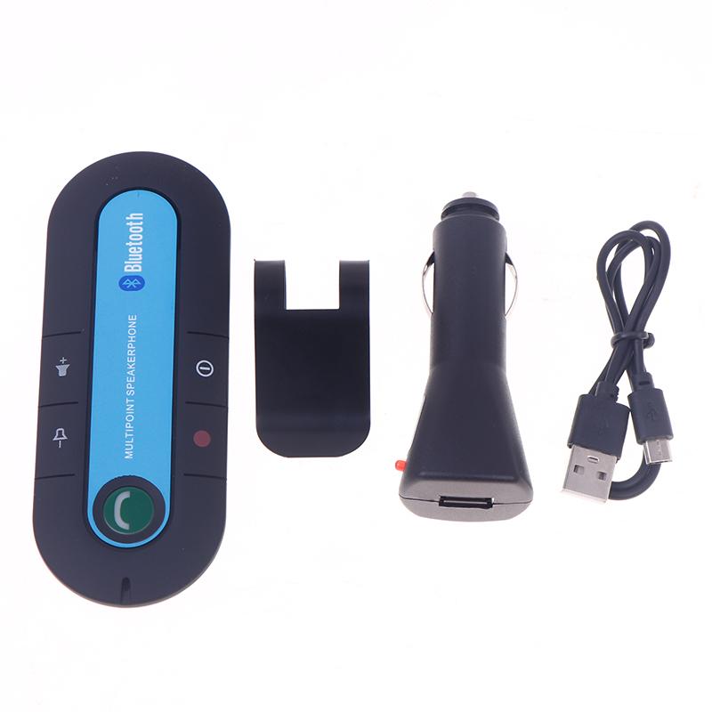Car Mini Speakerphone Sun Visor Clip Universal Bluetooth Handsfree Car Kit Wireless Bluetooth Mp3 Music Player Adapter