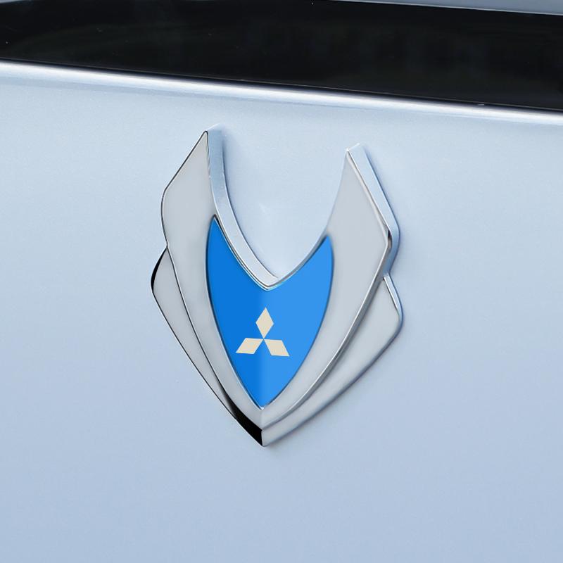 Стикеры-эмблемы Логотипы Наклейки на кузов автомобиля Для Mitsubishi Outlander ASX Eclipse Pajero Lancer EVO Delica L200 Mirage Triton