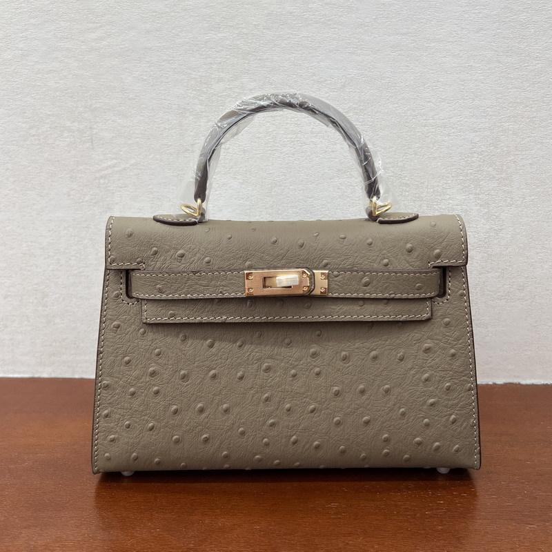 2026 Новая женская кожаная сумка первый слой рисунок страуса коровья кожа первое и второе поколение портативная на одно плечо через плечо женская сумка