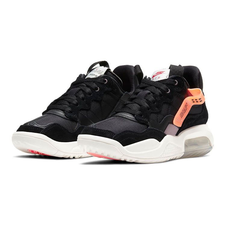 Jordan MA2 Starfish Sports Casual Shock Absorption Non-Slip Wear-Resistant Low-Top Running Shoes Kids Sneaker Black Orange CW6594-001