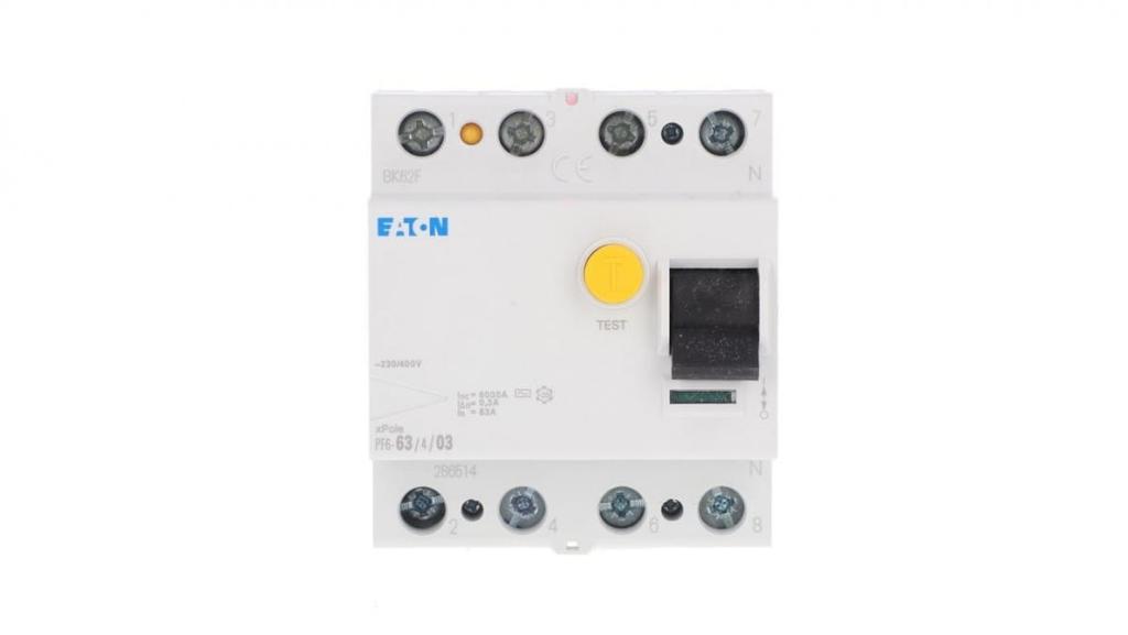 4P 63A 0.3A differential circuit breaker type AC PF6-63/4/03 286514
