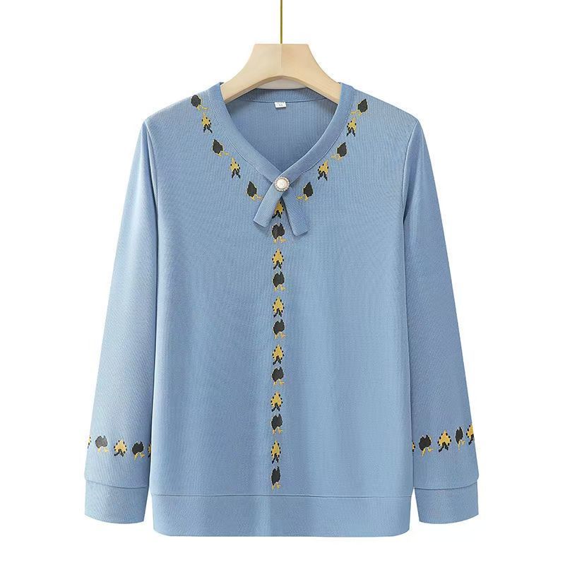 Топ-базовая футболка с длинным рукавом из шифона с принтом, повседневный женский топ