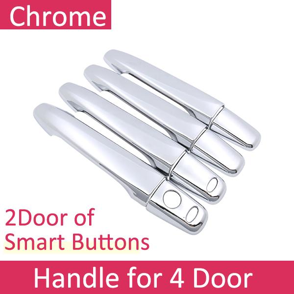 Хромированные накладки на ручки дверей автомобиля для Mitsubishi Outlander MK2 2007~2012 Комплект декоративных накладок 2008 2009 2010 2011 Автомобильные аксессуары Товары