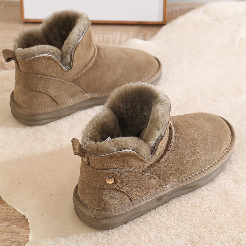 New In Snow Boots for Women's Winter Footwear 2024 Thick-soled Booties Warm Botas Ladies Heightening Shoes Platform Ankle Boots