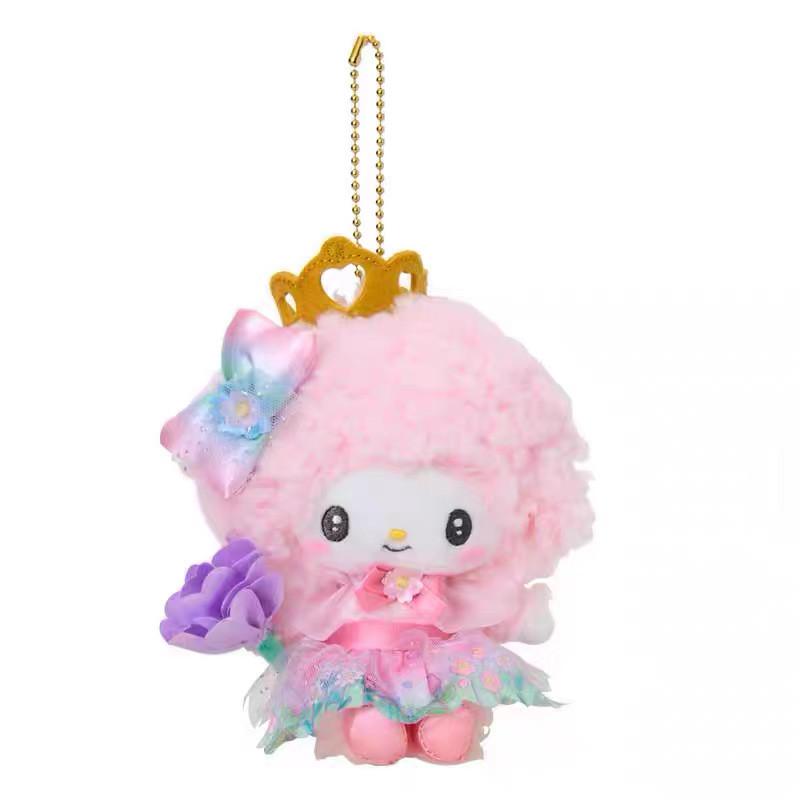 Плюшевая брелок-брелок Sanrio Heart Blossom Cat с хлопковым наполнителем для девочек и коллекционеров