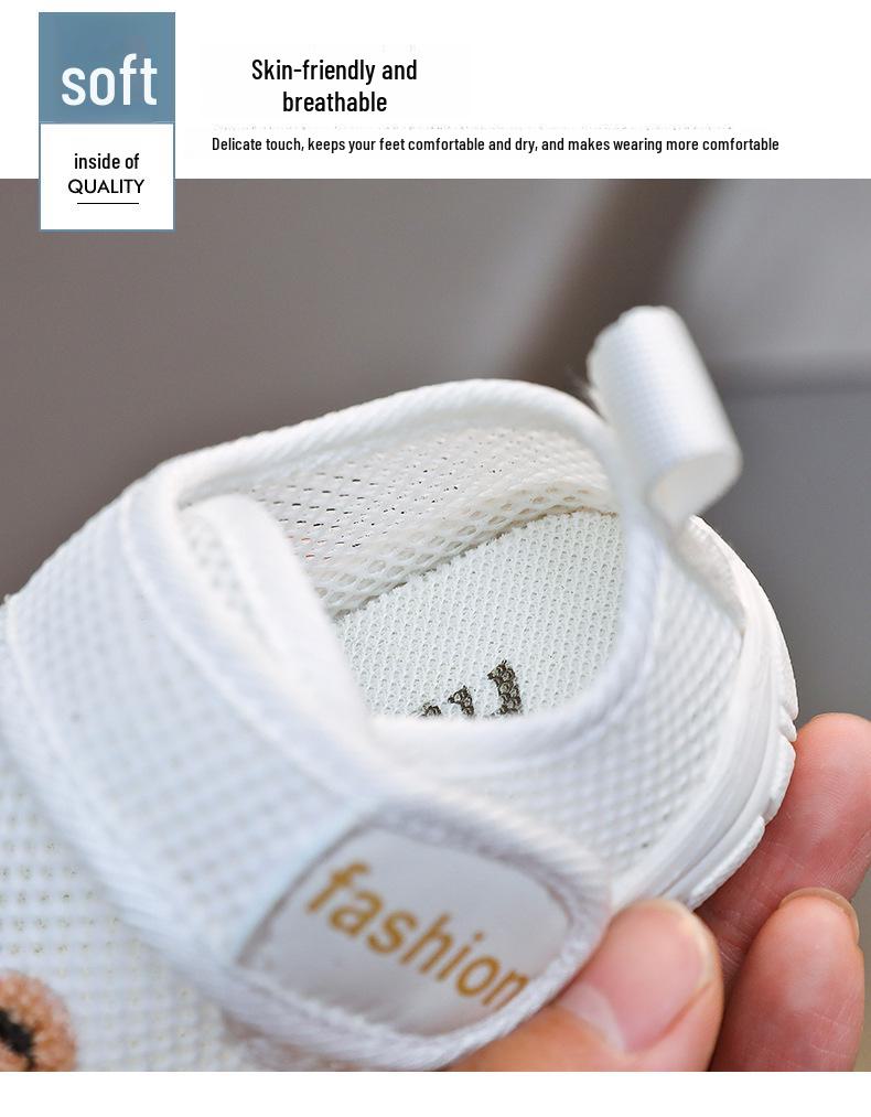 Breathable Mesh Summer Toddler Shoes for 1-2 Year Old Boys & Girls