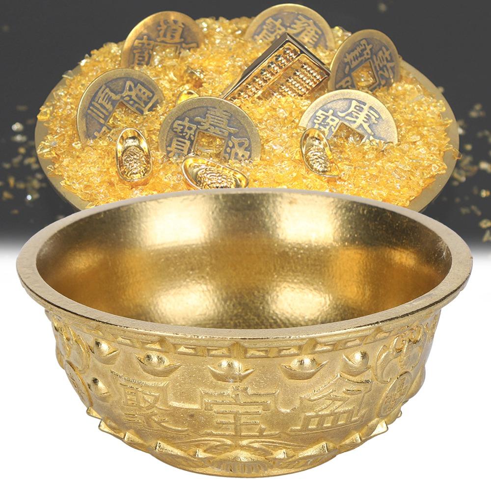 Brass Cornucopia Bowl Classic Embossed Wealth Prosperity Bowl Wealth Abundance Gift