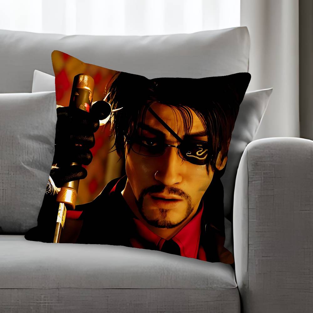 Game YYakuzas Goro Majima Various Sizes Square Pillow Case For Car Home Bedchamber Decor Custom Valentine gift