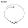 Линдон циркон браслет ювелирные изделия геометрические бусины браслеты-цепочки модный тонкий свадебный подарок для подруги женщин