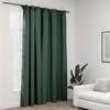 VidaXL Linen-look Blackout Curtain with Hooks Green 290x245 Cm