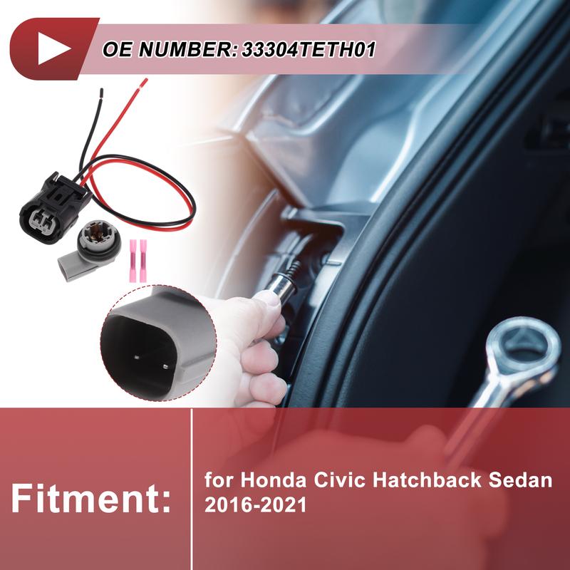 Разъем проводки бокового габаритного огня X Autohaux для Honda Civic Hatchback Sedan № 33304TETH01